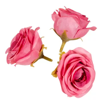 Rózsa virágfej PINK D5cm 24db/csom