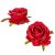 Rózsa virágfej bordó D7cm 24db/csom