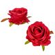 Rózsa virágfej bordó D7cm 24db/csom