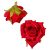 Gyémántrózsa virágfej bordó 7cm 4 darabos csomagban rendelhető (darab ár!)