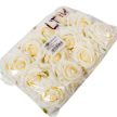Gyémántrózsa virágfej világos ivory 7cm 4 darabos csomagban rendelhető (darab ár!)