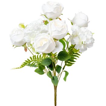 Peónia, hortenzia csokor 9v. M50cm 35db/#