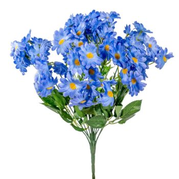 Margaréta csokor 18 ág kék 38cm
