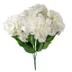 Hortenzia csokor 5 virágos krém 45cm