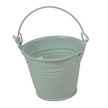 Fém vödör matt mentazöld D7x5,6cm