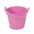 Fém vödör rózsaszín  D8,3cm M7cm