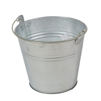 Fém vödör fémszín D13x11cm 