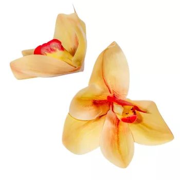 Orchidea virágfej gumi BRRED D10cm 24db/csom