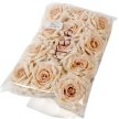 Rózsa virágfej tea D10cm 12db/csom