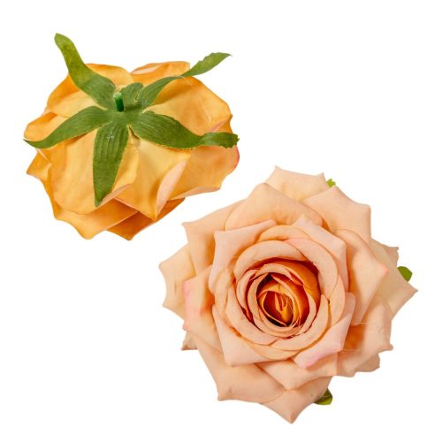 Rózsa virágfej terrakotta D10cm 12db/csom