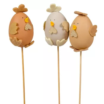 Pálcás tojás csibe 8+15cm