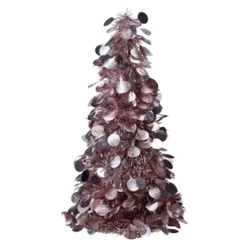 Angyalhaj karácsonyfa dísz rózsaszín M46cm
