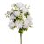 Rózsa/dália csokor féloldalas 9v. fehér,krém M50cm 24db/#