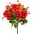 Rózsa csokor 9v. vörös M45cm 12ágú 24db/#