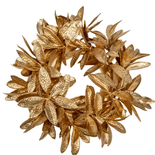 Leveles koszorú arany D26cm