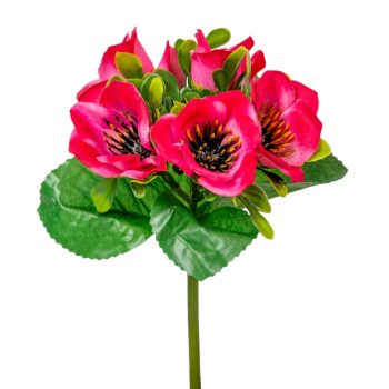 Anemona csokor 5 virágos rózsaszín 21cm