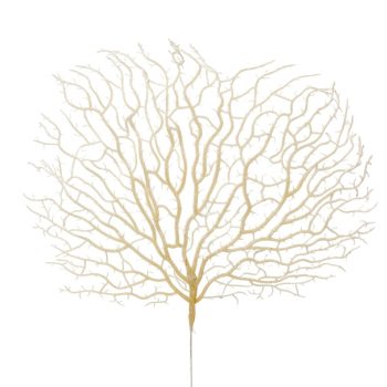 Glitteres legyező ág fehér M44cm