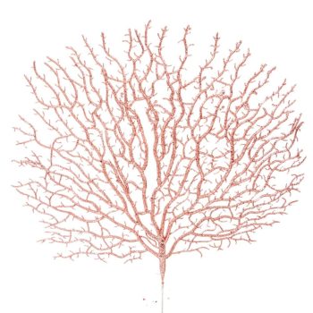 Glitteres legyező ág pink M44cm