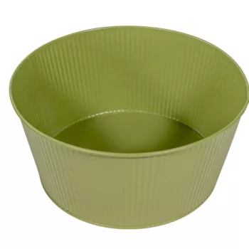 Astana fém ültetőtál olivazöld D22cm M10cm