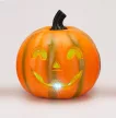 Halloween tök LED-es műa. M18x20cm