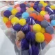 Zsenília pompon 2 cm  - vegyes szín 100 darabos csomag