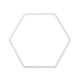 Fém hexagon - 30cm