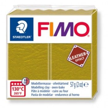 FIMO Leather effect gyurma - Oliva