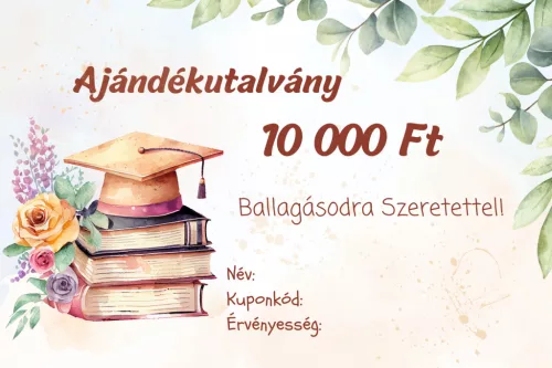 Ajándékutalvány ballagásra 10 000 Ft értékben