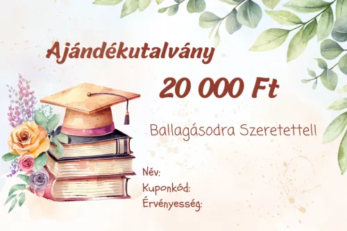 Ajándékutalvány ballagásra 20 000 Ft értékben