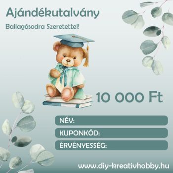 Ajándékutalvány ballagásra 10 000 Ft értékben