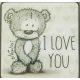 Műanyag tábla - Macis I love you