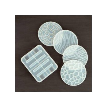 Szilikon öntőforma - Textúrás alátét szett