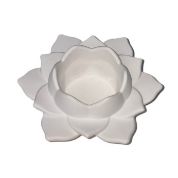 Kreatív beton lótuszvirág formájú mécsestartó 11cm