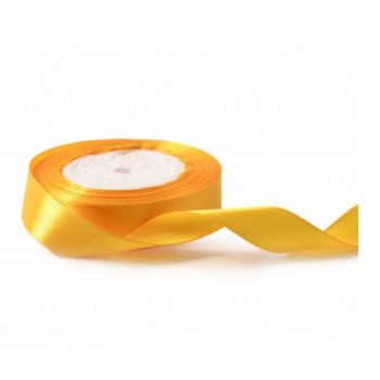Szatén szalag széles - napsárga 20mm