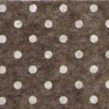 Pöttyös  puha filc anyag barna melange - fehér 40x30cm