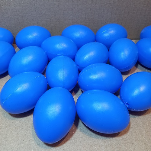 Műanyag tojás 6cm kék