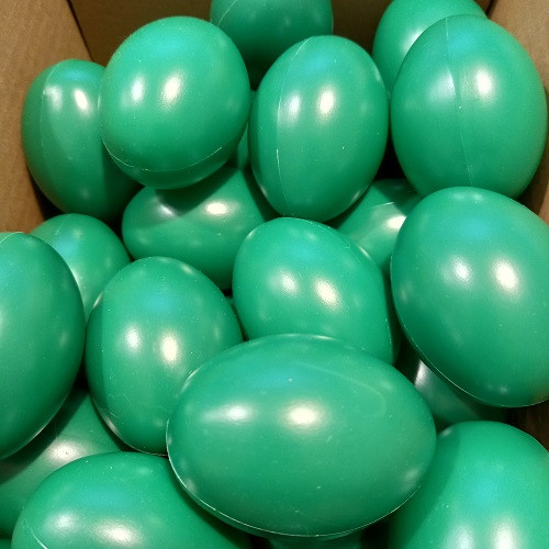 Műanyag tojás 6cm zöld