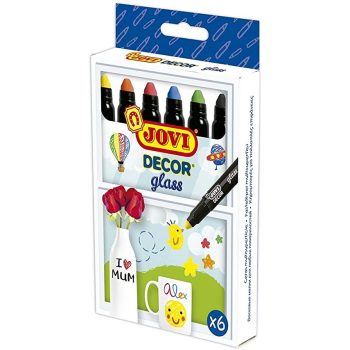 Jovi viaszkréta üvegre - 6 szín