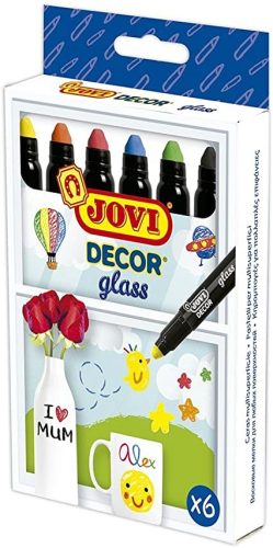 Jovi viaszkréta üvegre - 6 szín