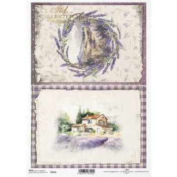 Rizspapír A4 - Levendulamezők