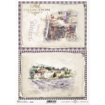 Rizspapír A4 - Levendula Provence