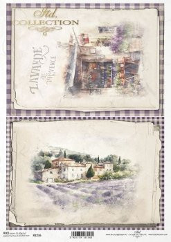 Rizspapír A4 - Levendula Provence