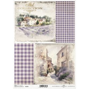 Rizspapír A4 - Levendula városok