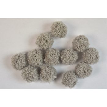Pompom - bolyhos - szürke - 25mm