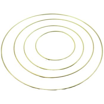 Fém karika - arany 20cm