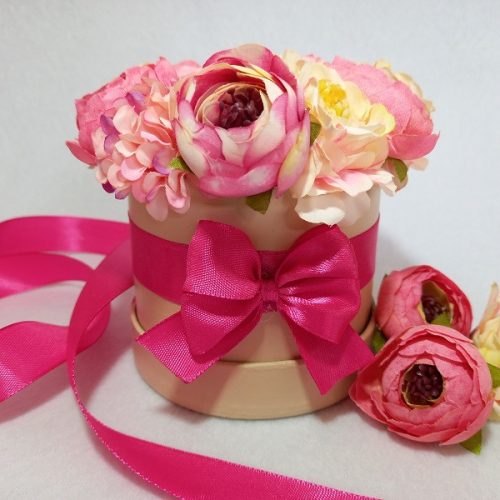 Selyemvirág box - Rózsaszín tavasz